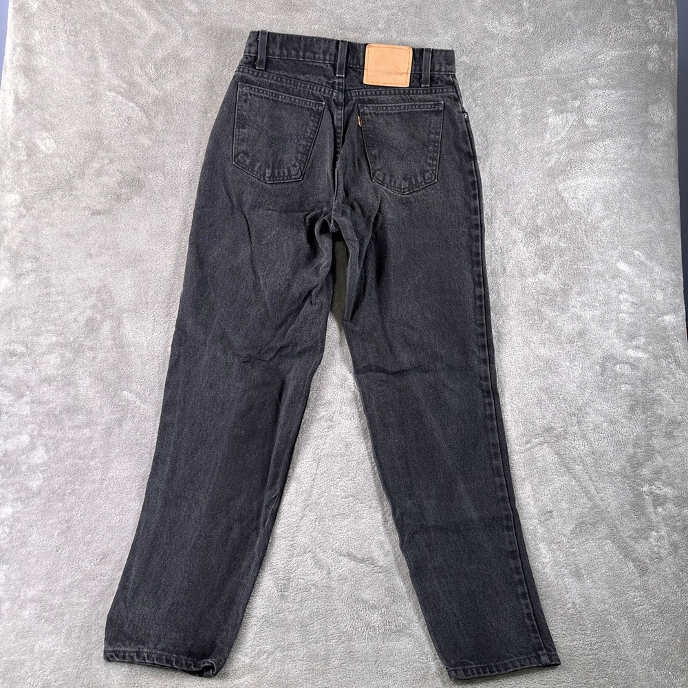 Vintage 90s Levis 560 Jeans 30x32 Black Loose Fit Tapered Leg Orange Tab Denim
